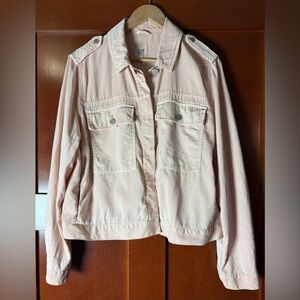 GAP Women's Light Pink  Soft Jean Jacket Size XL